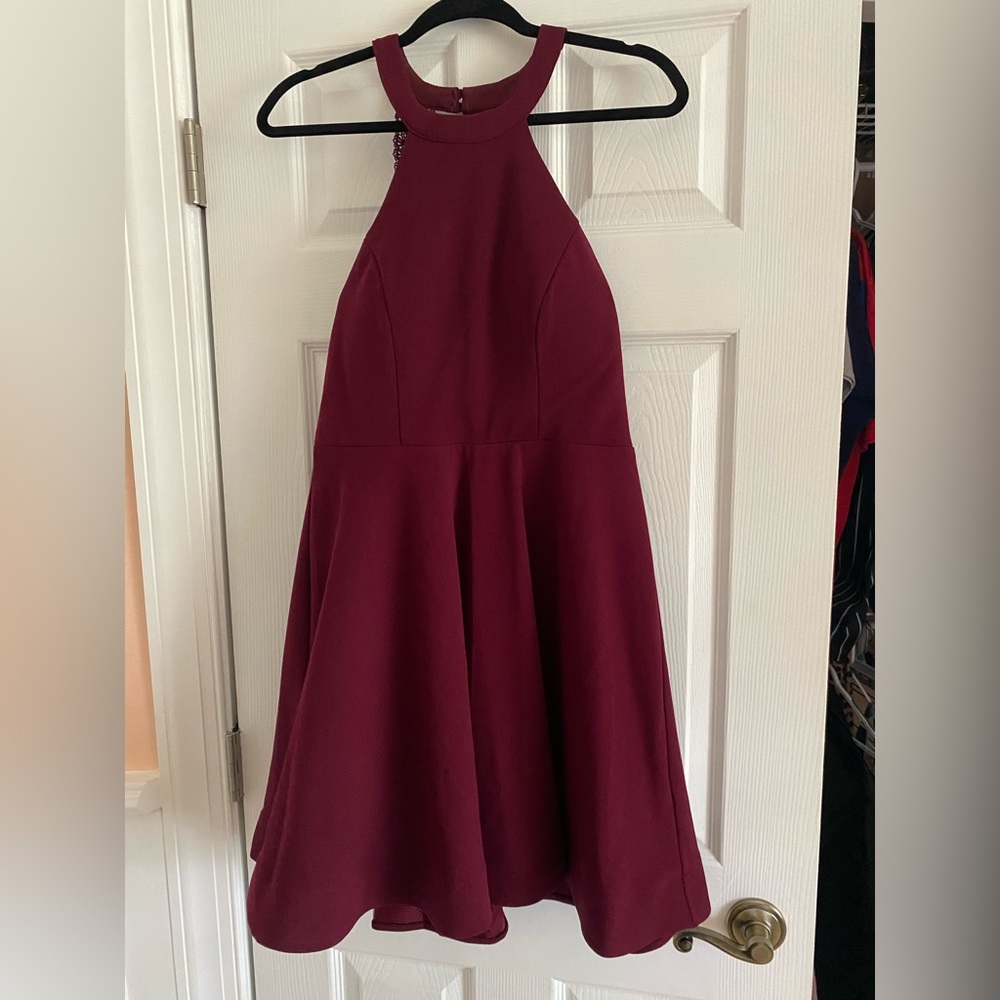 Wine Color, Semi-Formal Dress